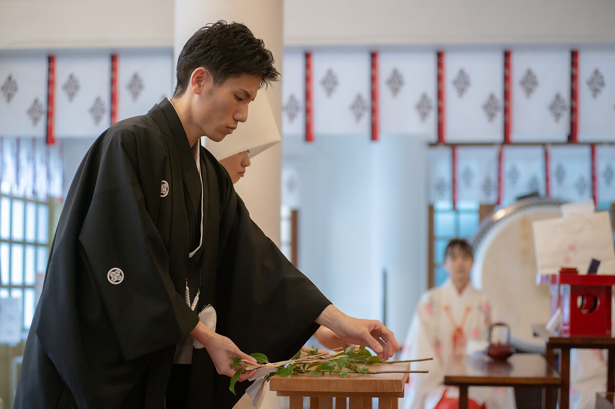 福岡縣護國神社で挙げられたお客様の結婚式写真09