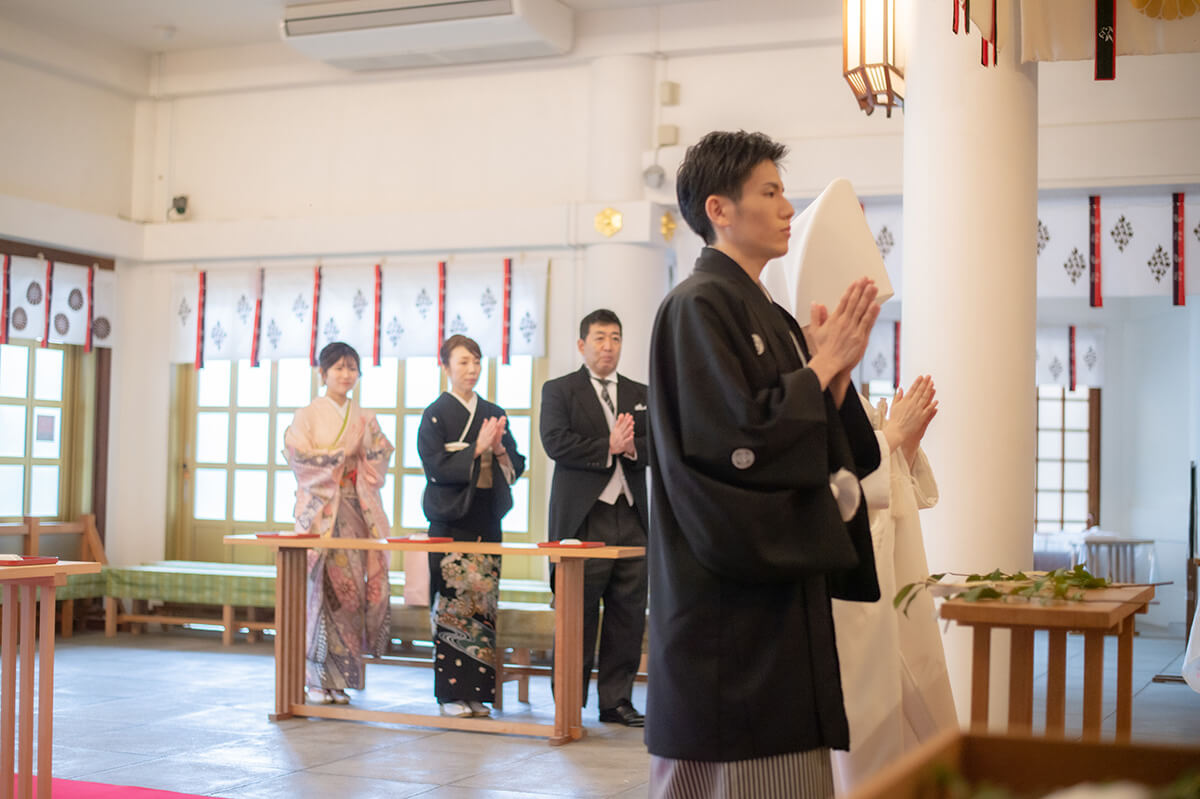 福岡縣護國神社で挙げられたお客様の結婚式写真10
