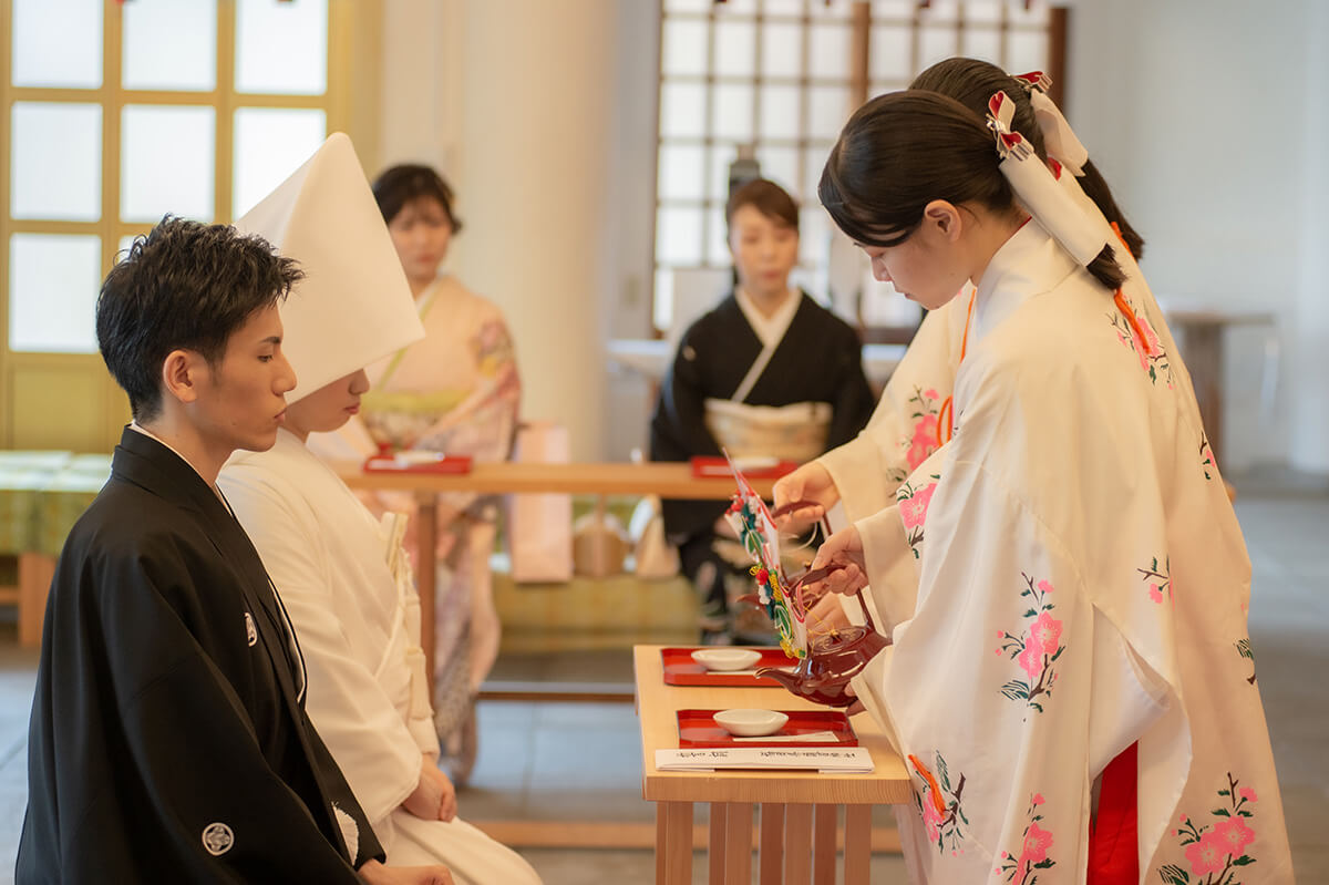 福岡縣護國神社で挙げられたお客様の結婚式写真12