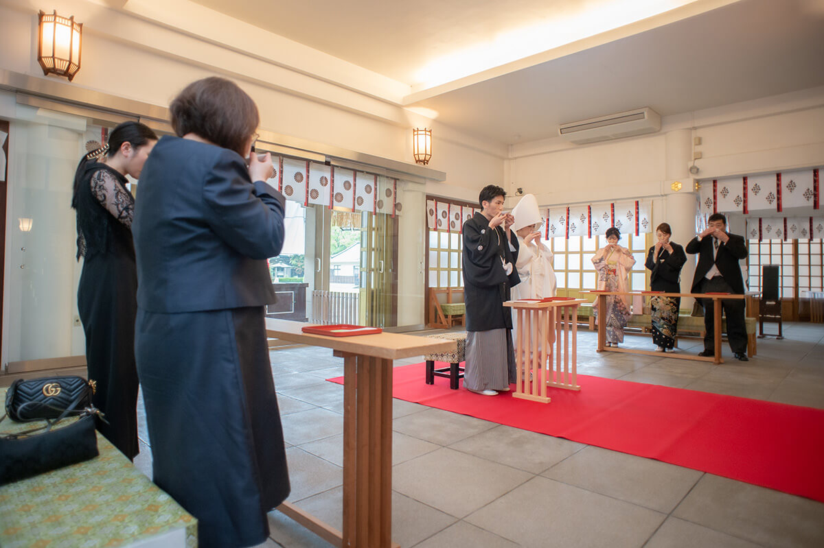 福岡縣護國神社で挙げられたお客様の結婚式写真13