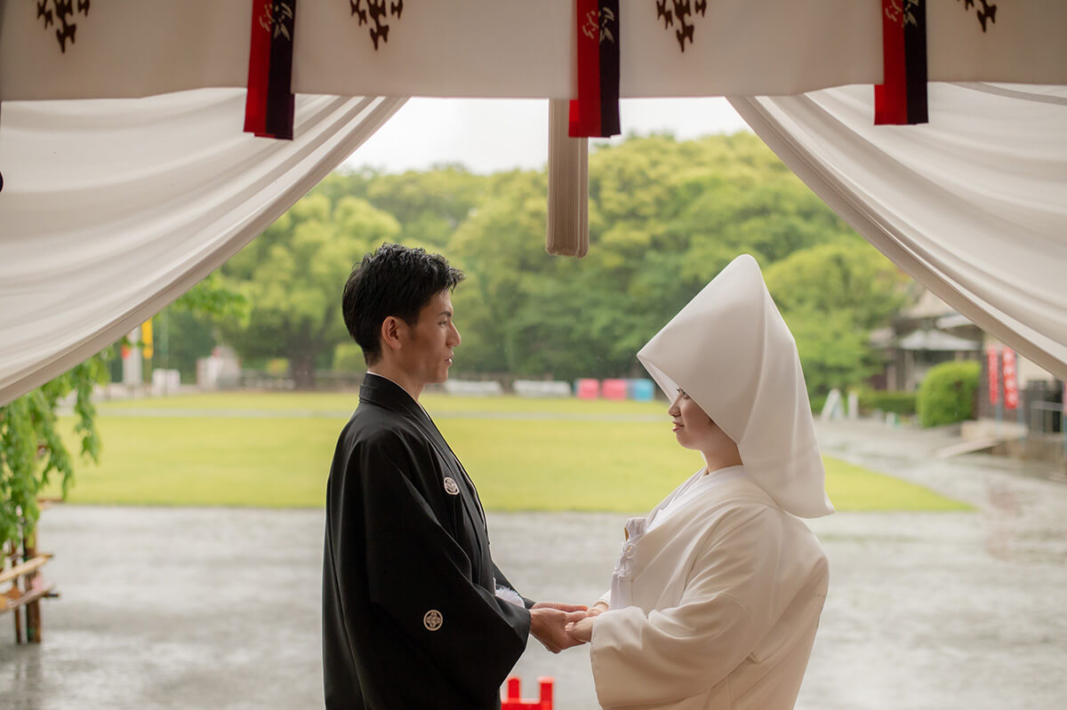 福岡縣護國神社で挙げられたお客様の結婚式写真16