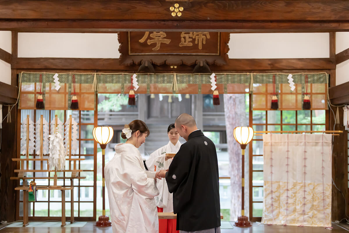 尾山神社で挙げられたお客様の結婚式写真08