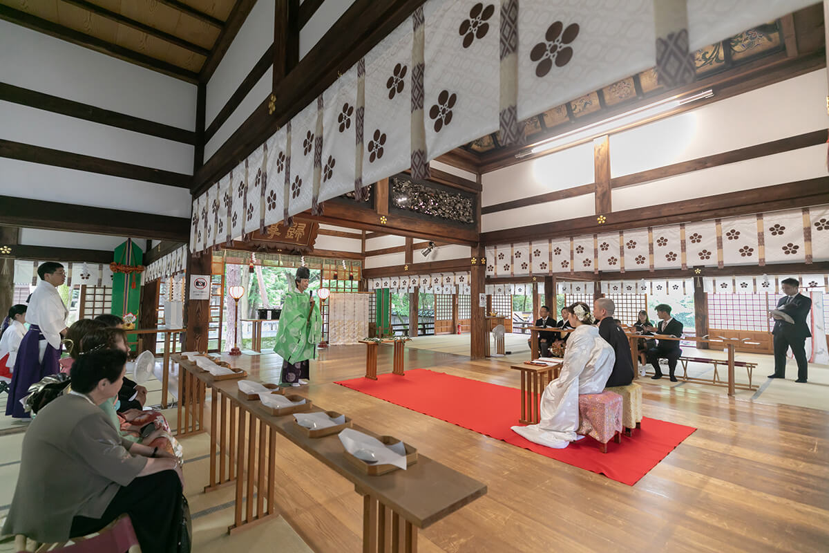 尾山神社で挙げられたお客様の結婚式写真15