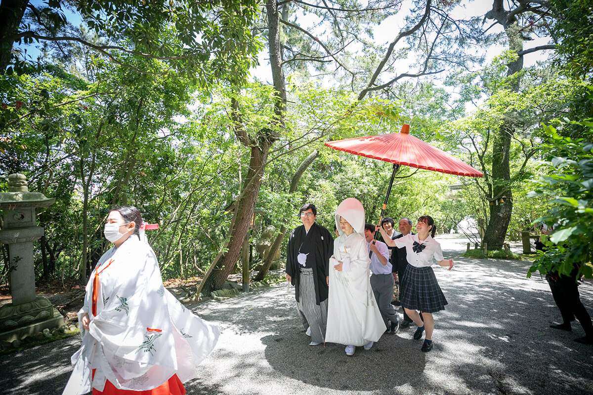 安宅住吉神社で挙げられたお客様の結婚式写真02