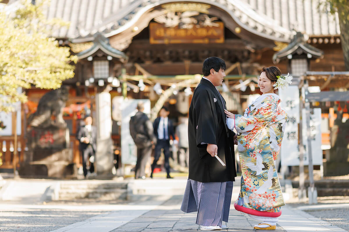 八剱八幡神社で挙げられたお客様の結婚式写真02