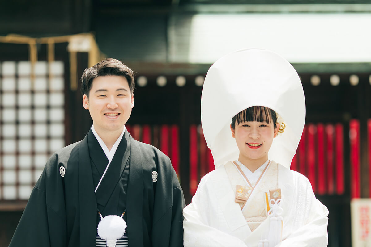 今治城内鎮座 吹揚神社で挙げられたお客様の結婚式写真03