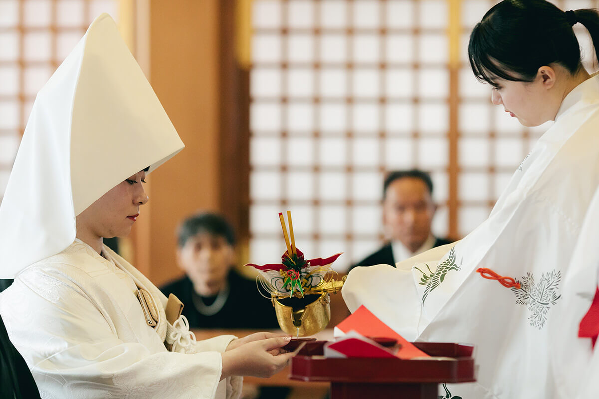 今治城内鎮座 吹揚神社で挙げられたお客様の結婚式写真08