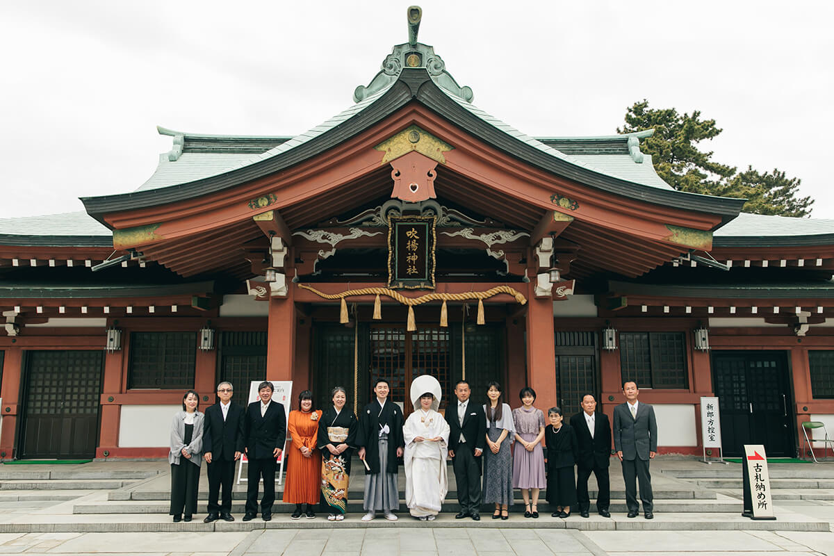 今治城内鎮座 吹揚神社で挙げられたお客様の結婚式写真13