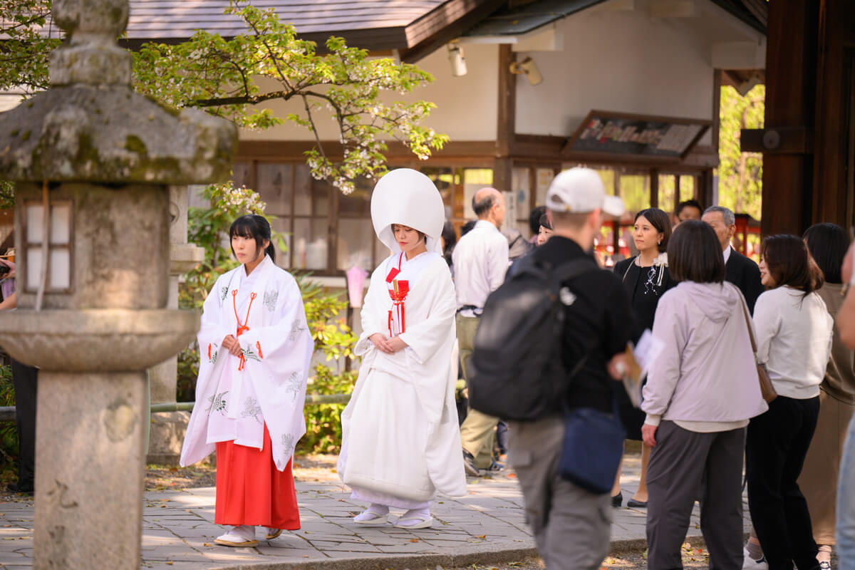 平野神社で挙げられたお客様の結婚式写真02