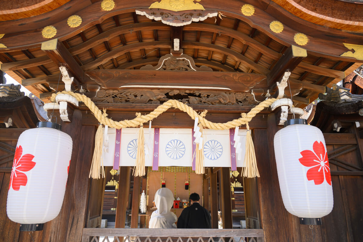 平野神社で挙げられたお客様の結婚式写真04