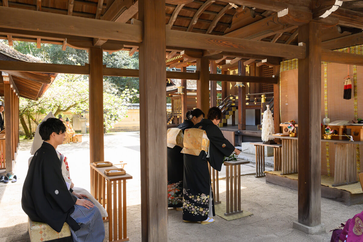 平野神社で挙げられたお客様の結婚式写真10