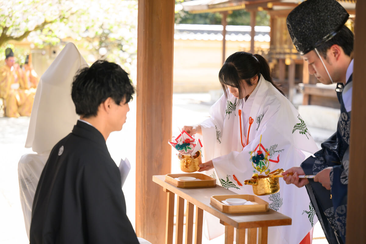 平野神社で挙げられたお客様の結婚式写真11