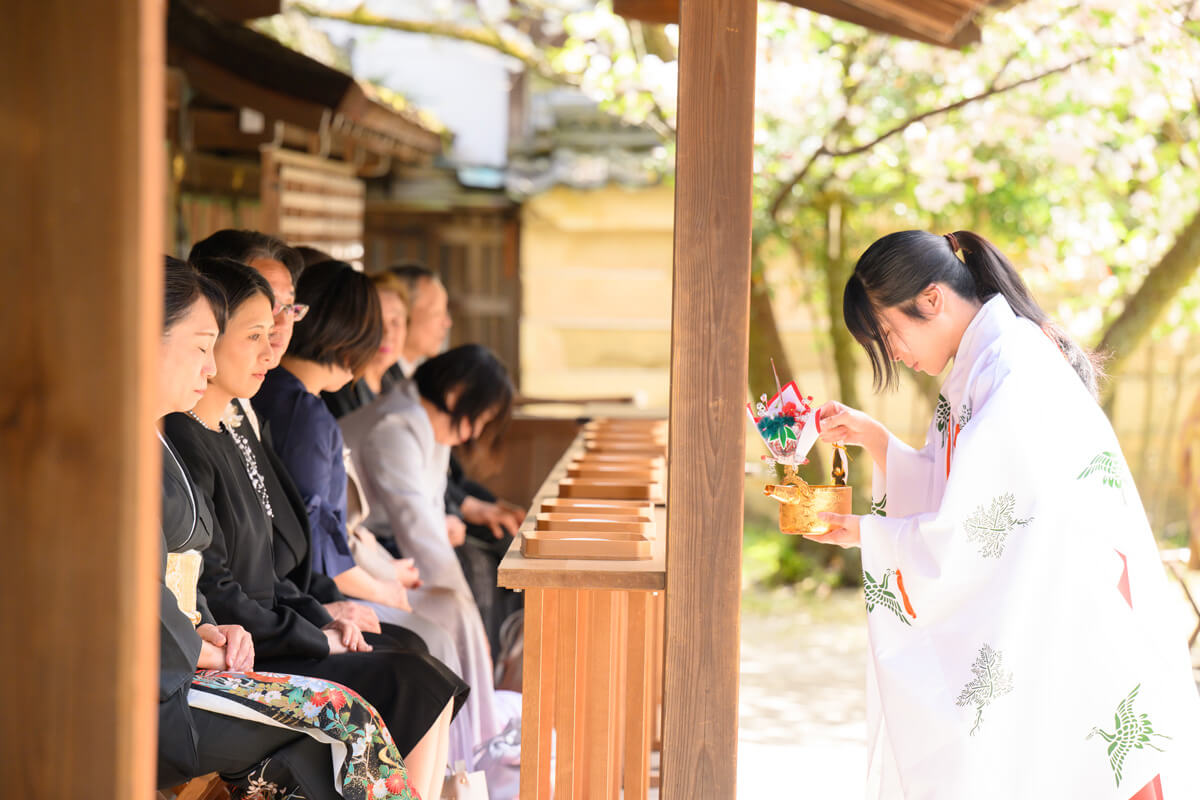 平野神社で挙げられたお客様の結婚式写真12