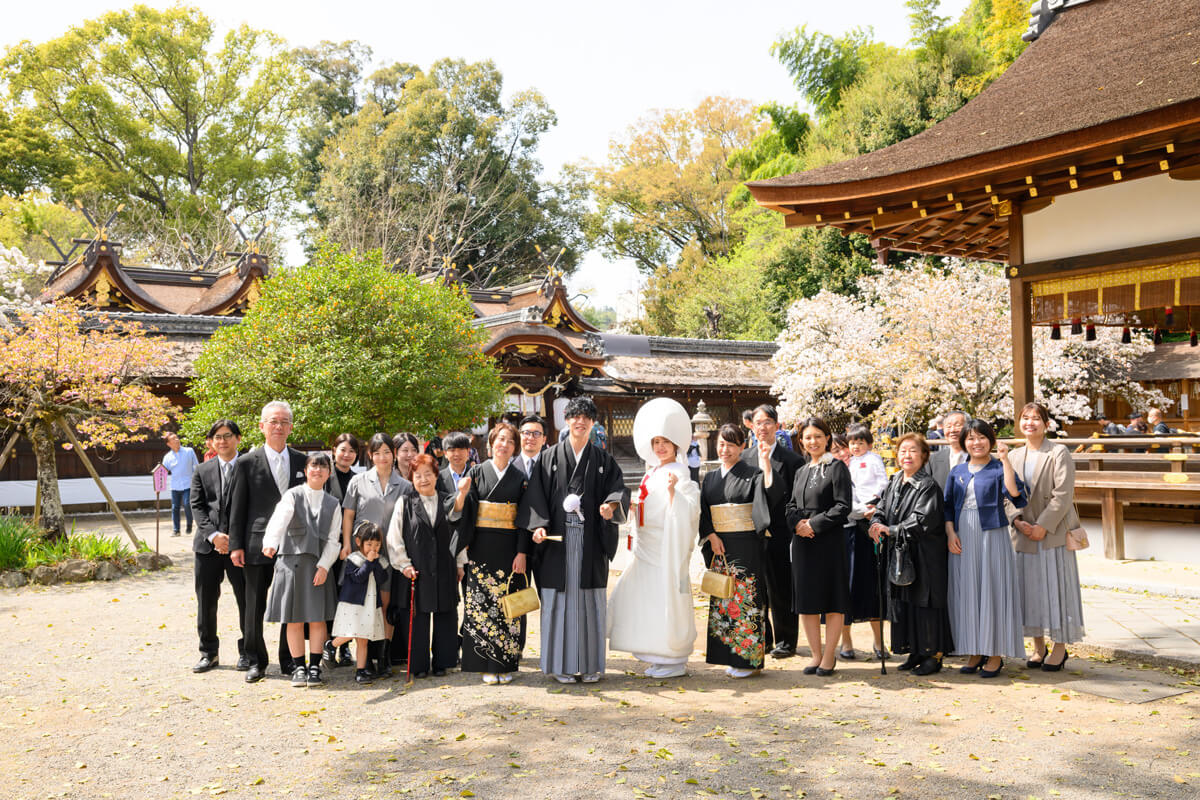 平野神社で挙げられたお客様の結婚式写真13