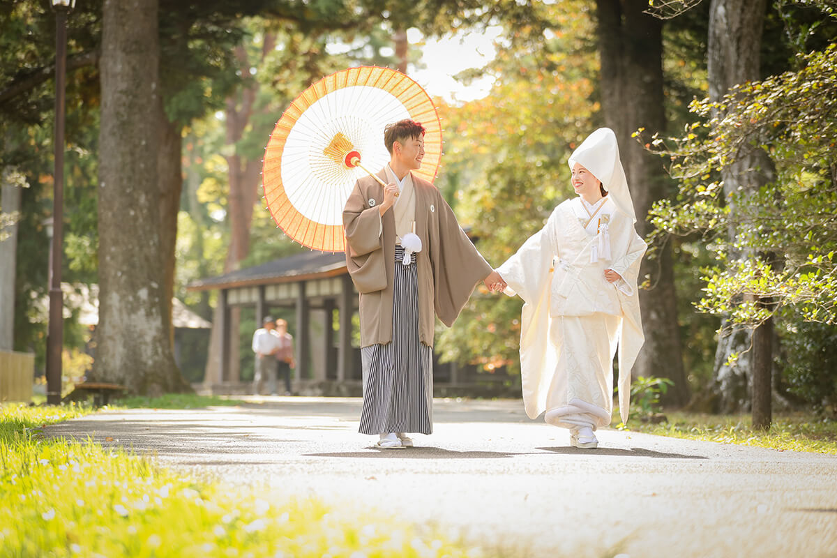 宮城縣護國神社で挙げられたお客様の結婚式写真02