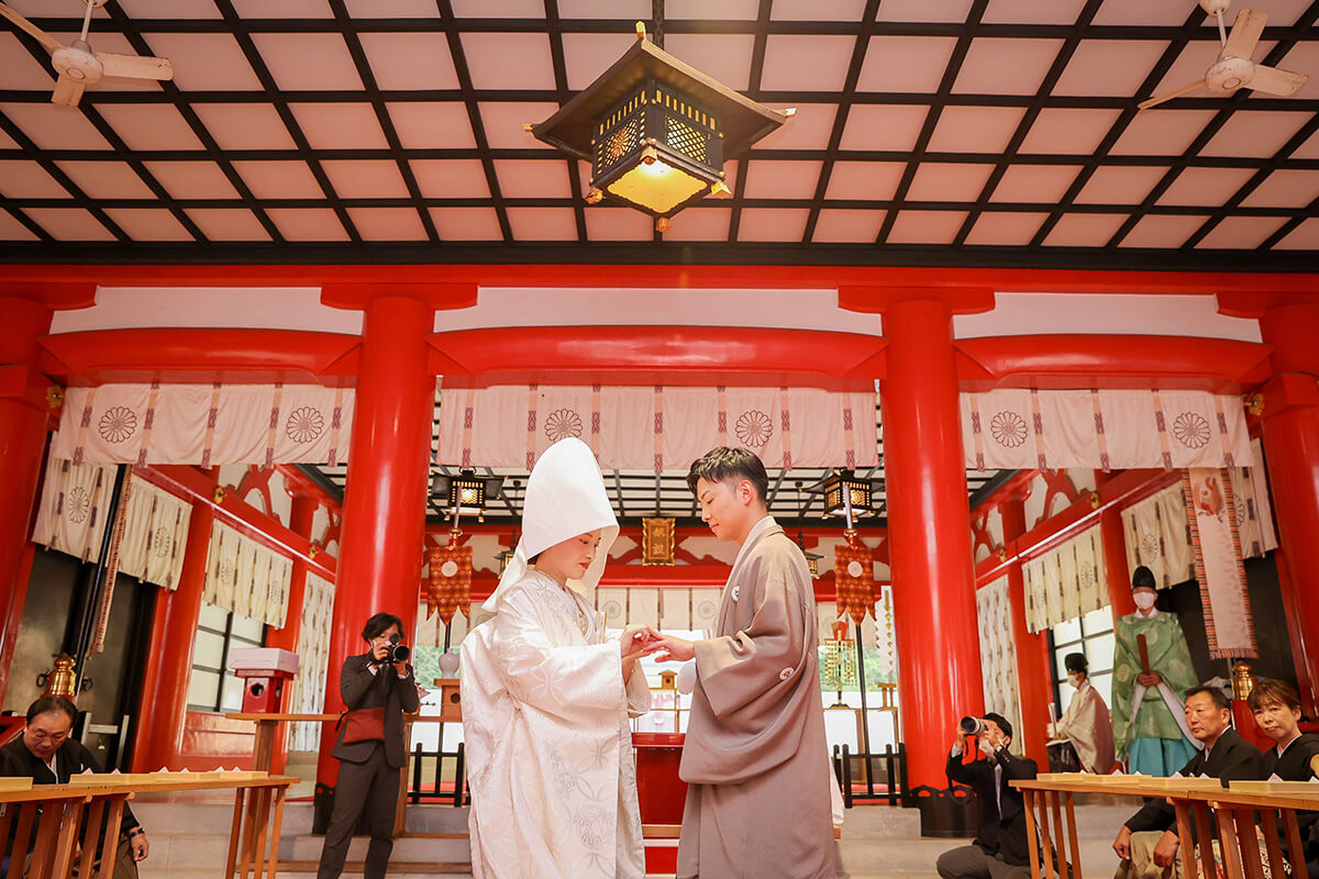宮城縣護國神社で挙げられたお客様の結婚式写真09