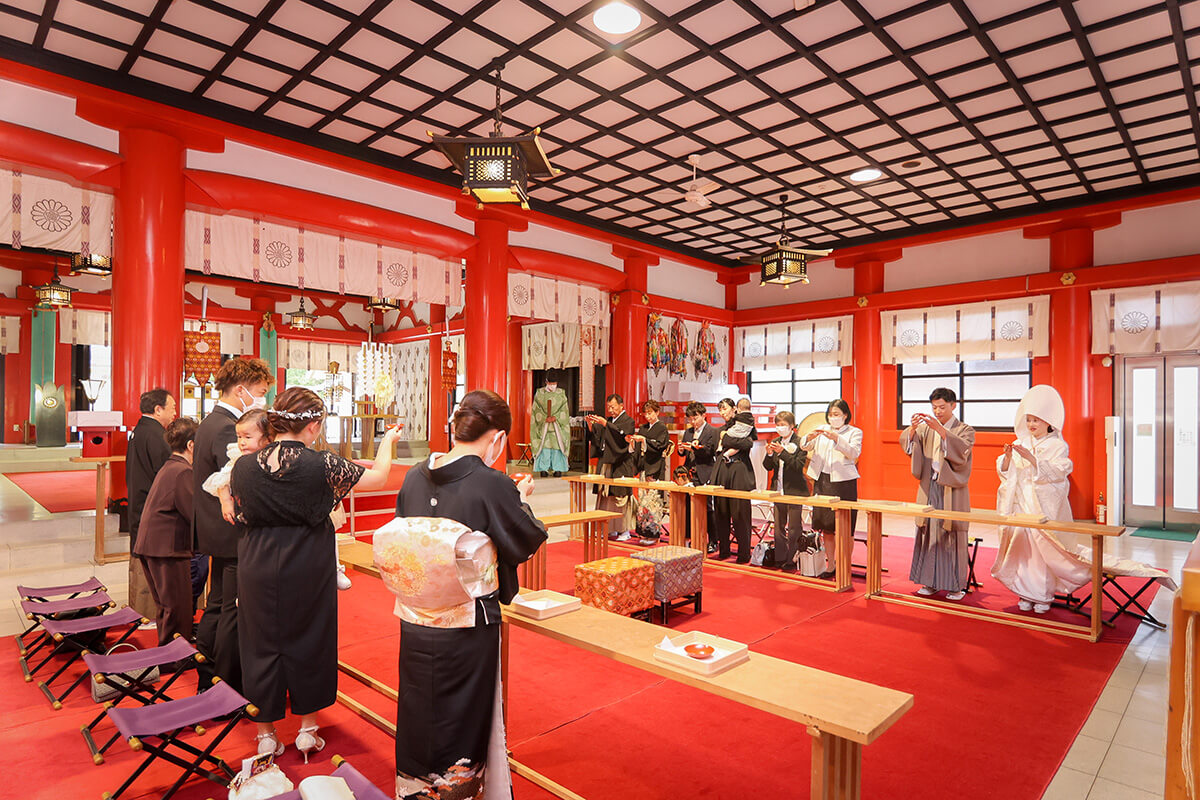 宮城縣護國神社で挙げられたお客様の結婚式写真12