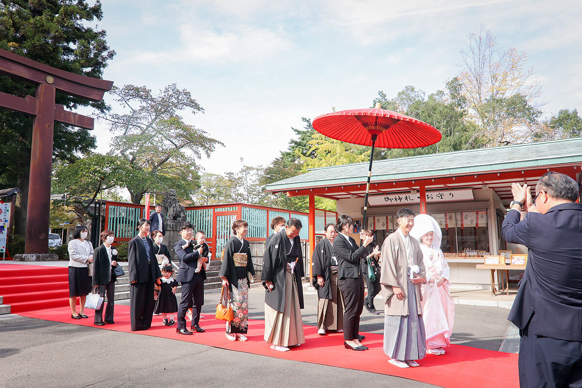 宮城縣護國神社で挙げられたお客様の結婚式写真13
