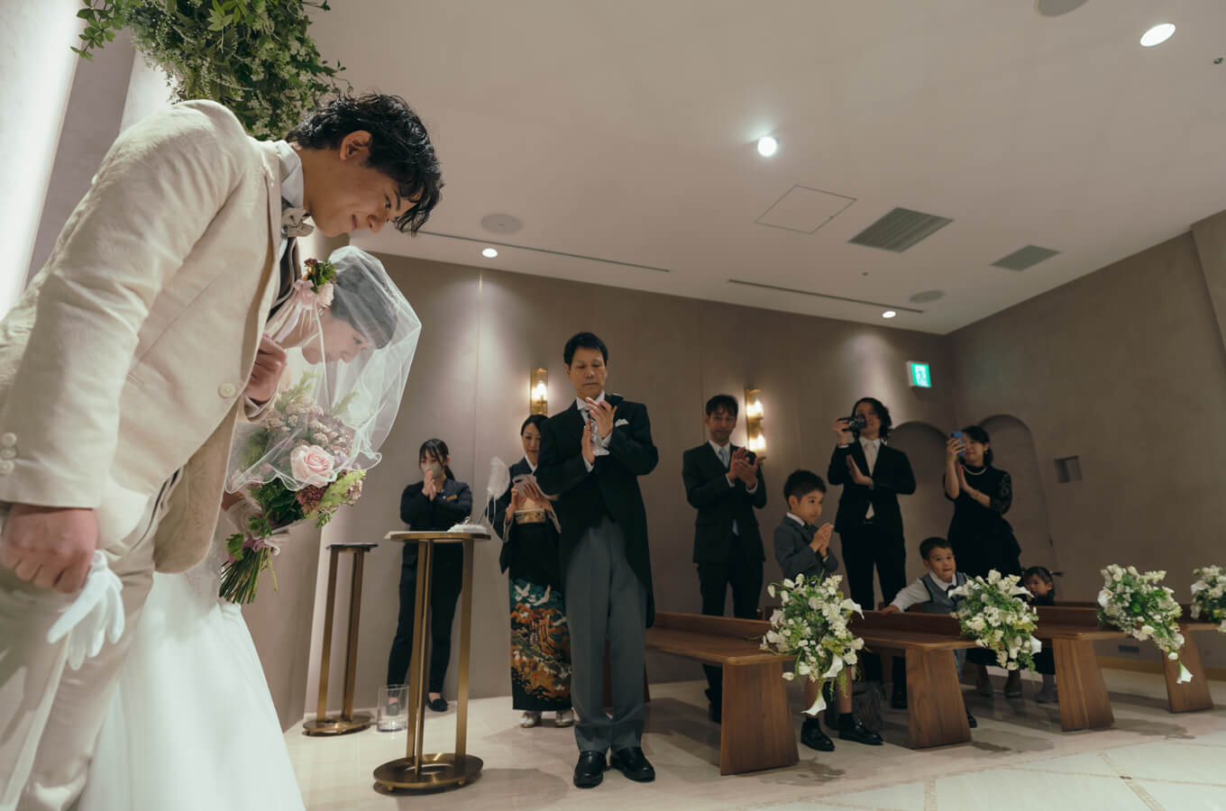 新郎新婦が揃い始まります