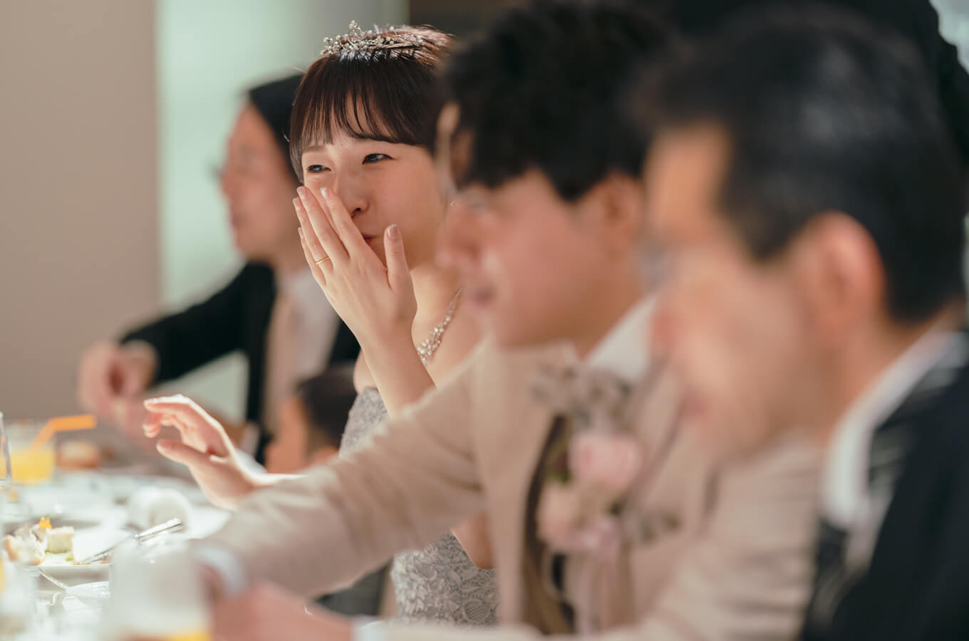 美味しい料理に笑顔が溢れます