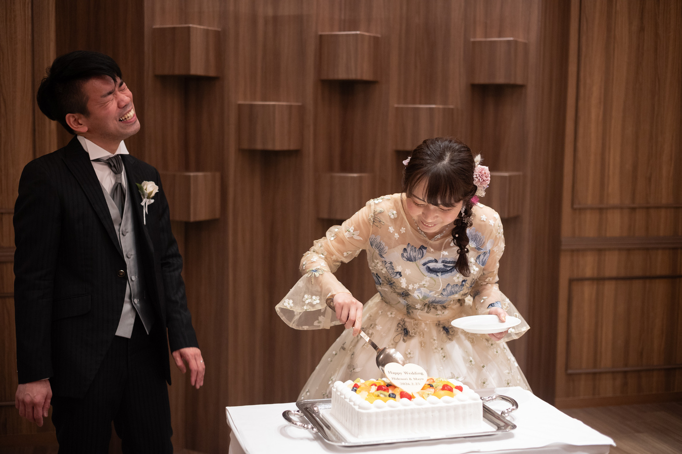 小さな結婚式 大阪ハービスENTチャペルで挙げられたお客様の結婚式写真