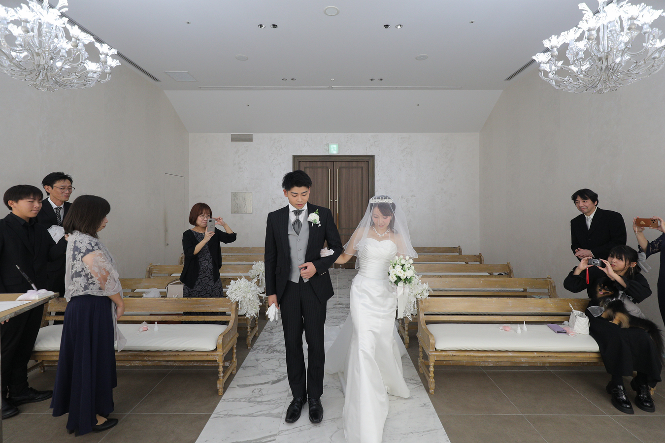 小さな結婚式 大阪ハービスENTチャペルで挙げられたお客様の結婚式写真