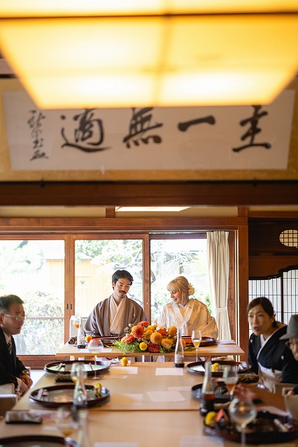 道後うめ乃や　和やかな会食スタート