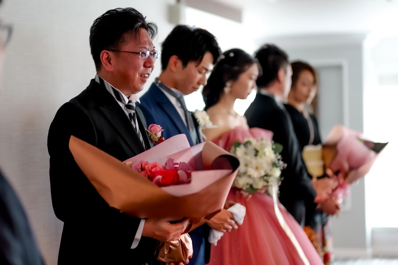 ご子息の立派な姿にホッと笑顔のお父様