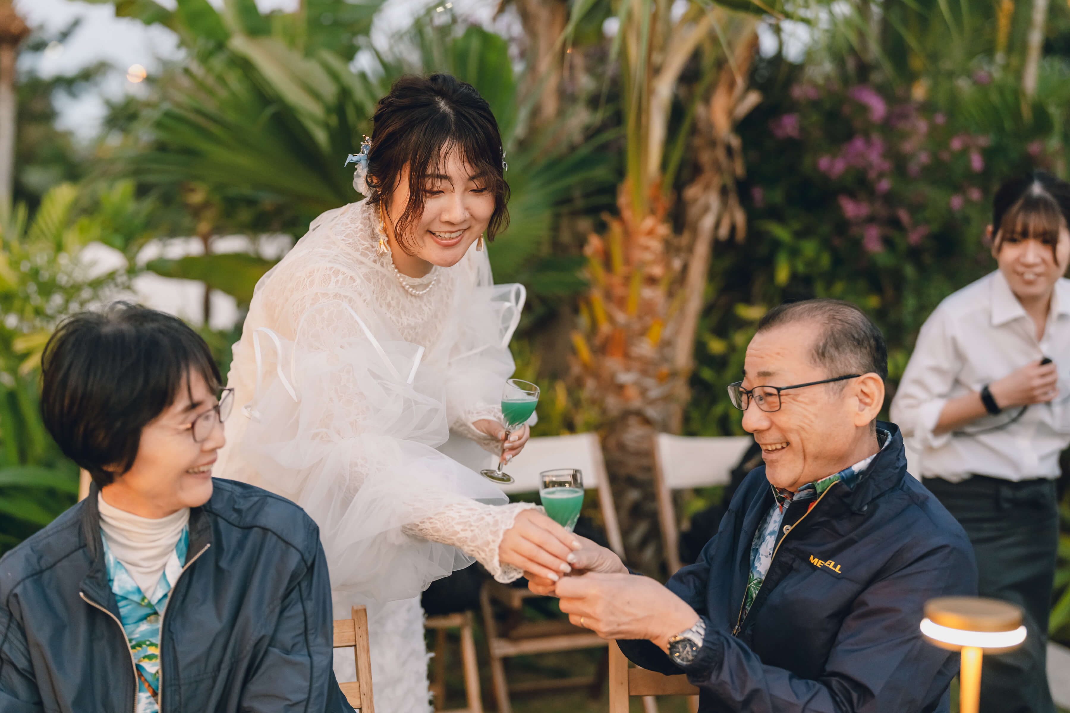 直接皆様にお配り