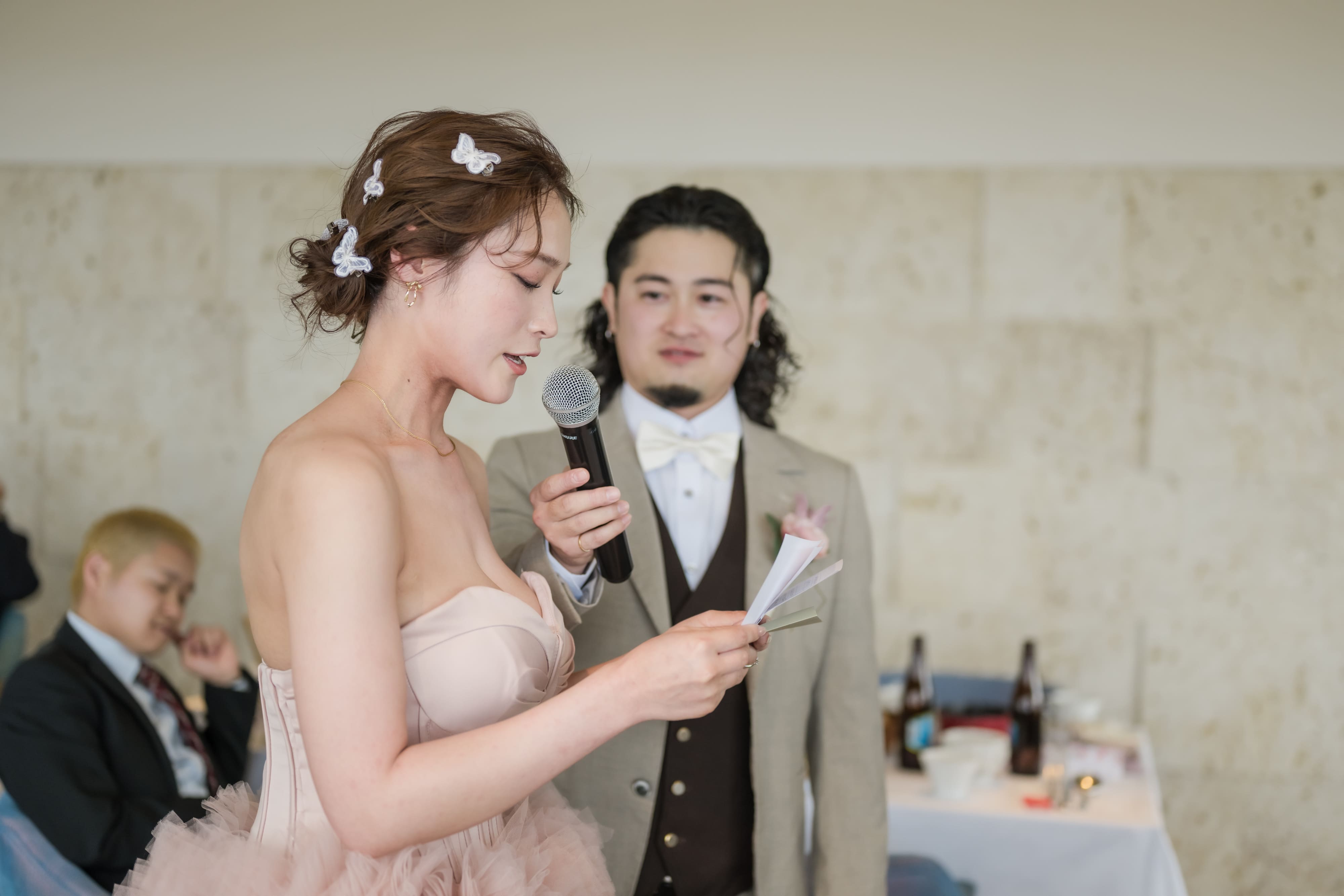 お手紙と花束贈呈で感謝をお伝え