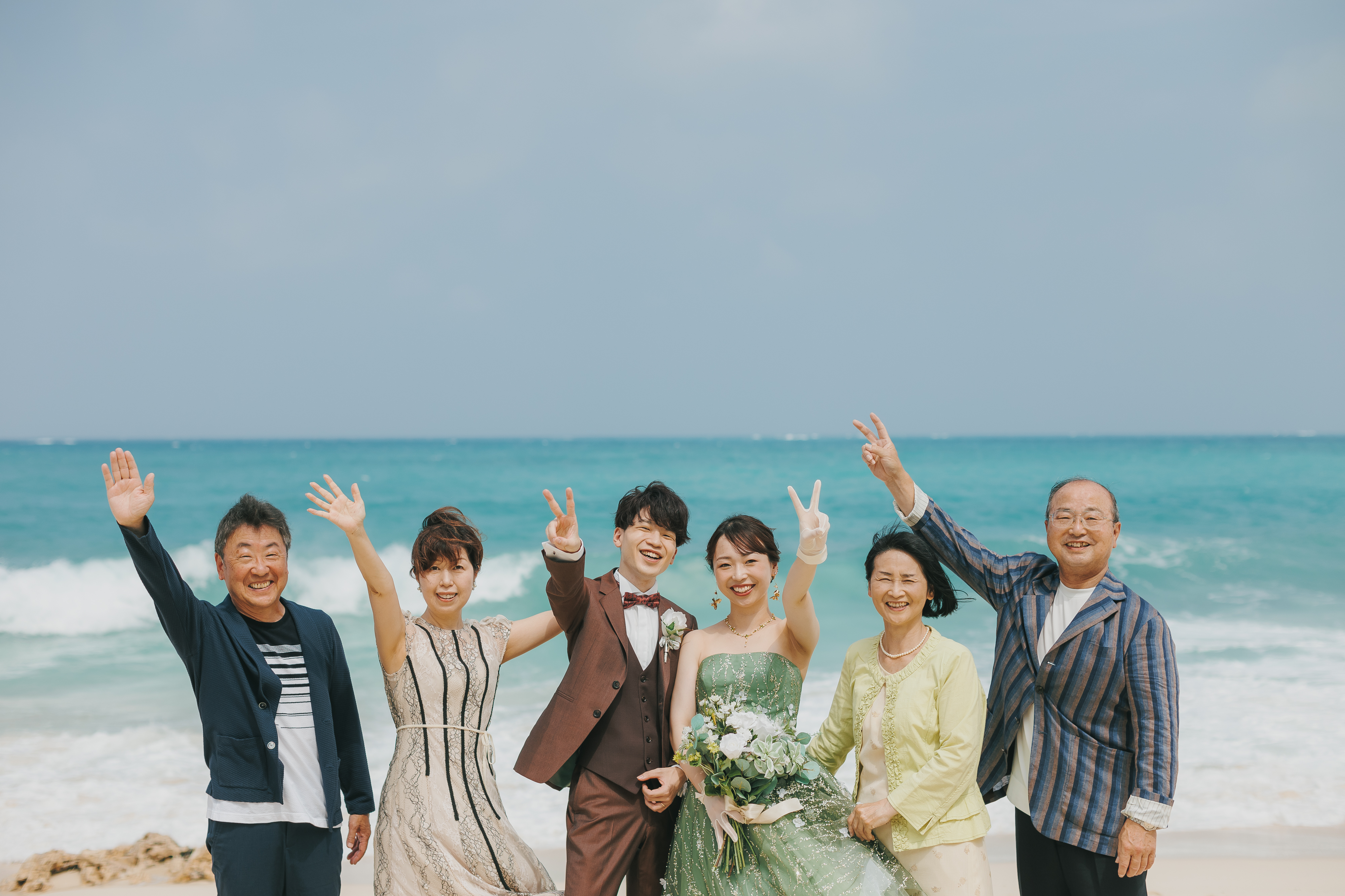 ビーチ集合写真