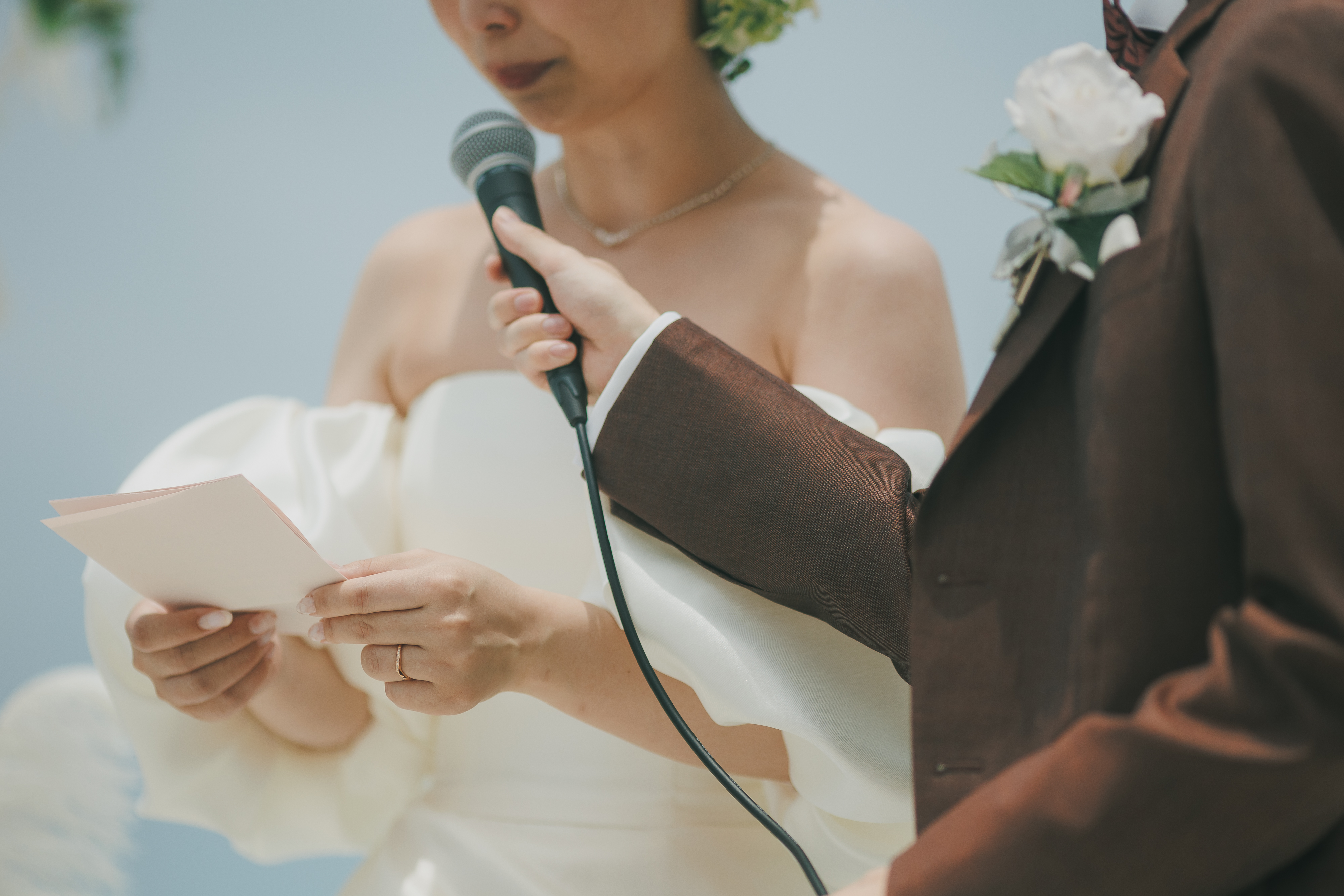 新婦から贈られる感謝のお手紙のひととき