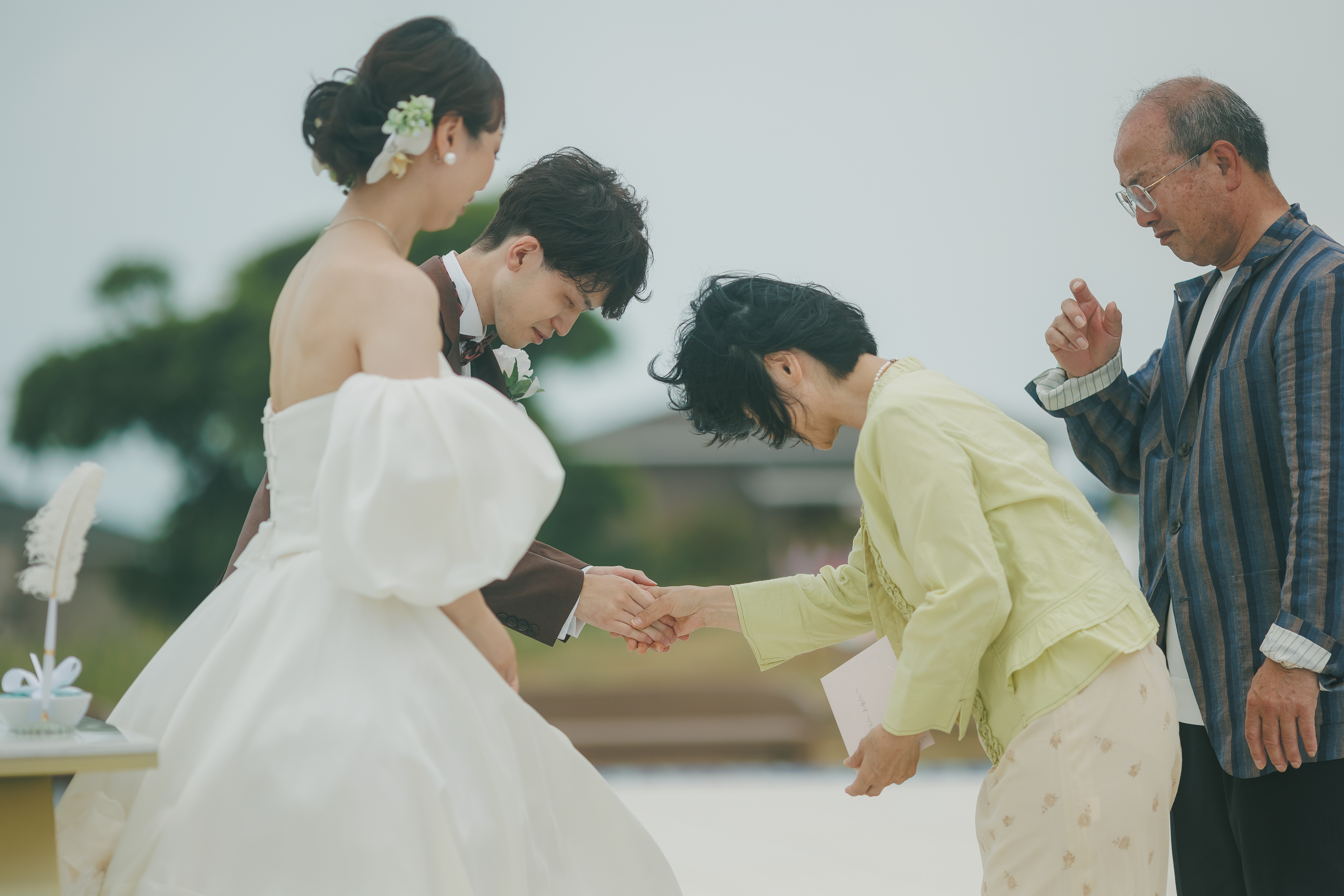新婦から贈られる感謝のお手紙のひととき