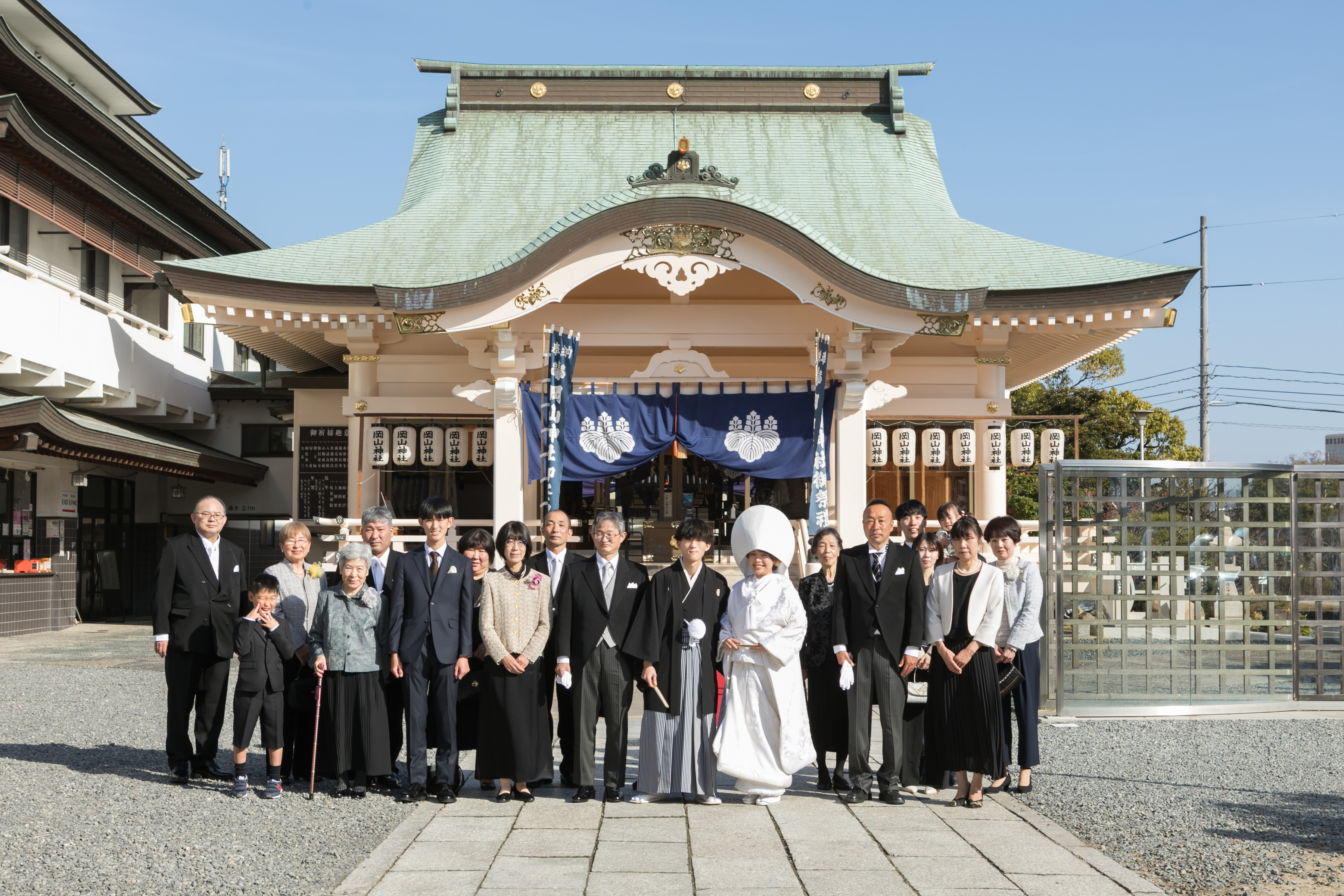 岡山神社で挙げられたお客様の結婚式写真