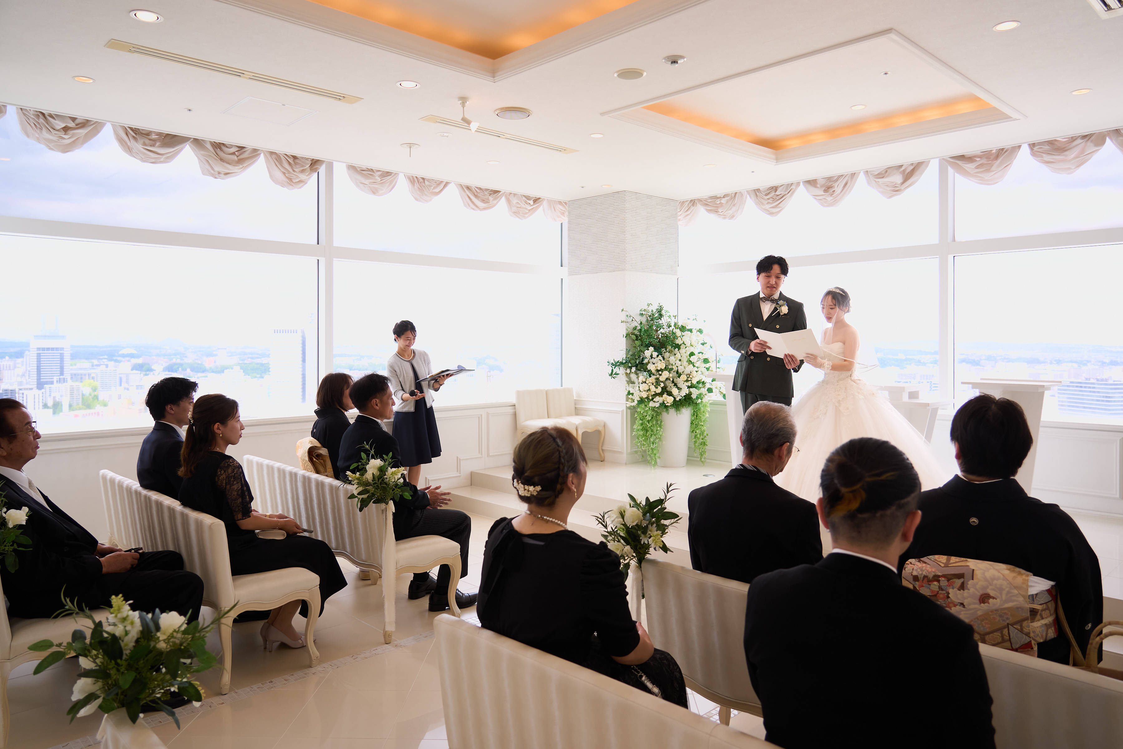 おふたりで声を揃えて誓いの言葉を読み上げます