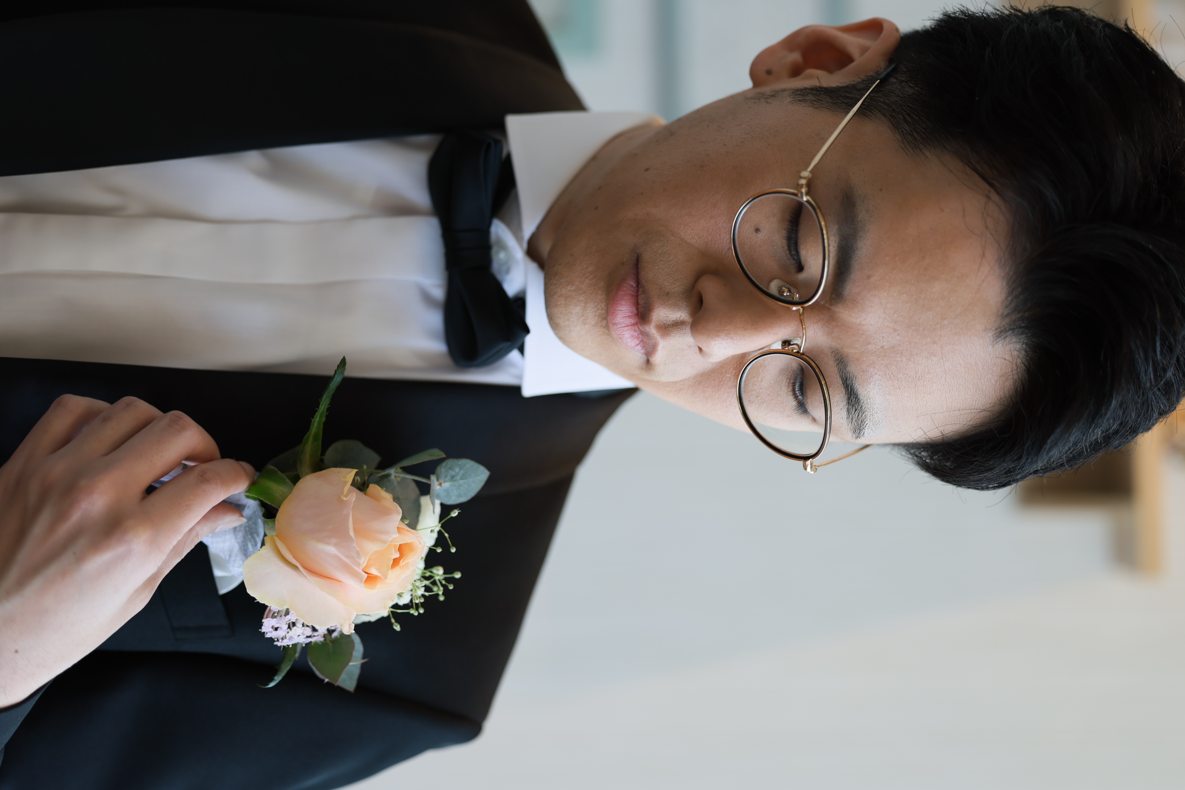 新郎様のお支度シーン