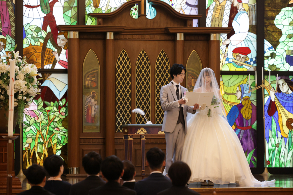 お二人の言葉で誓いを交わす人前式