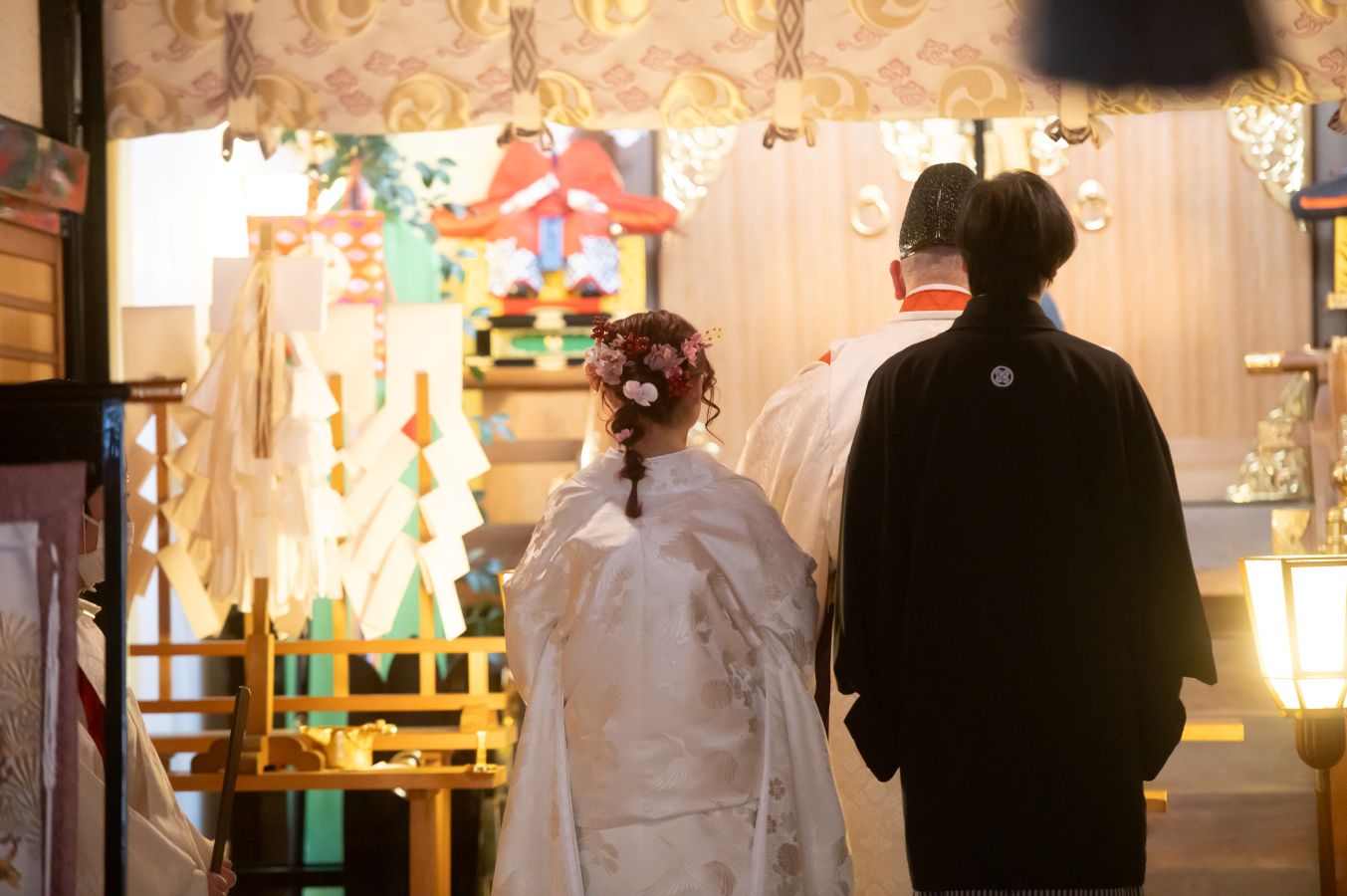 代々木八幡宮で挙げられた新郎新婦様のお写真