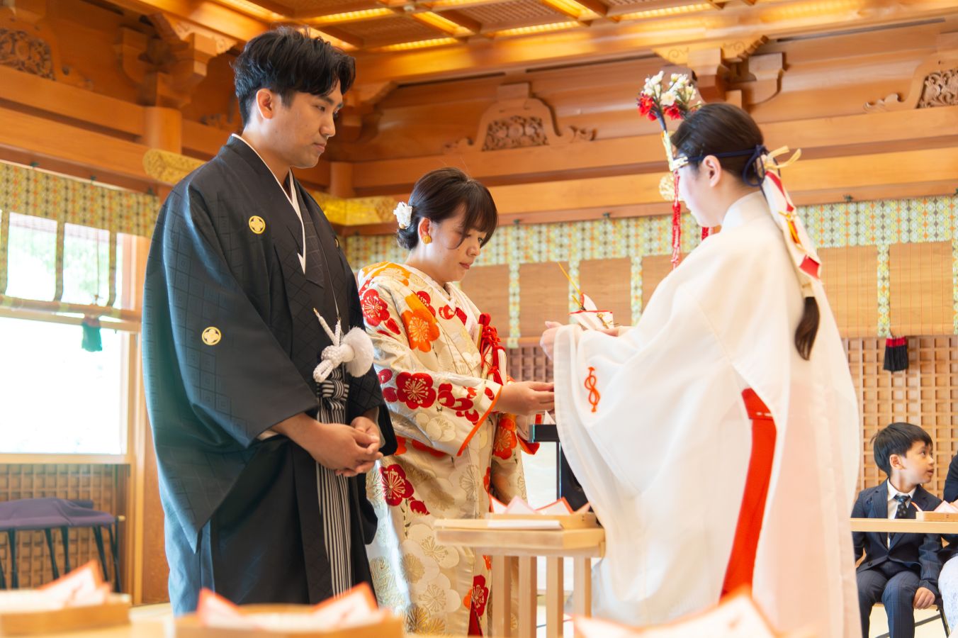 湯島天満宮で挙げられたお客様の結婚式写真