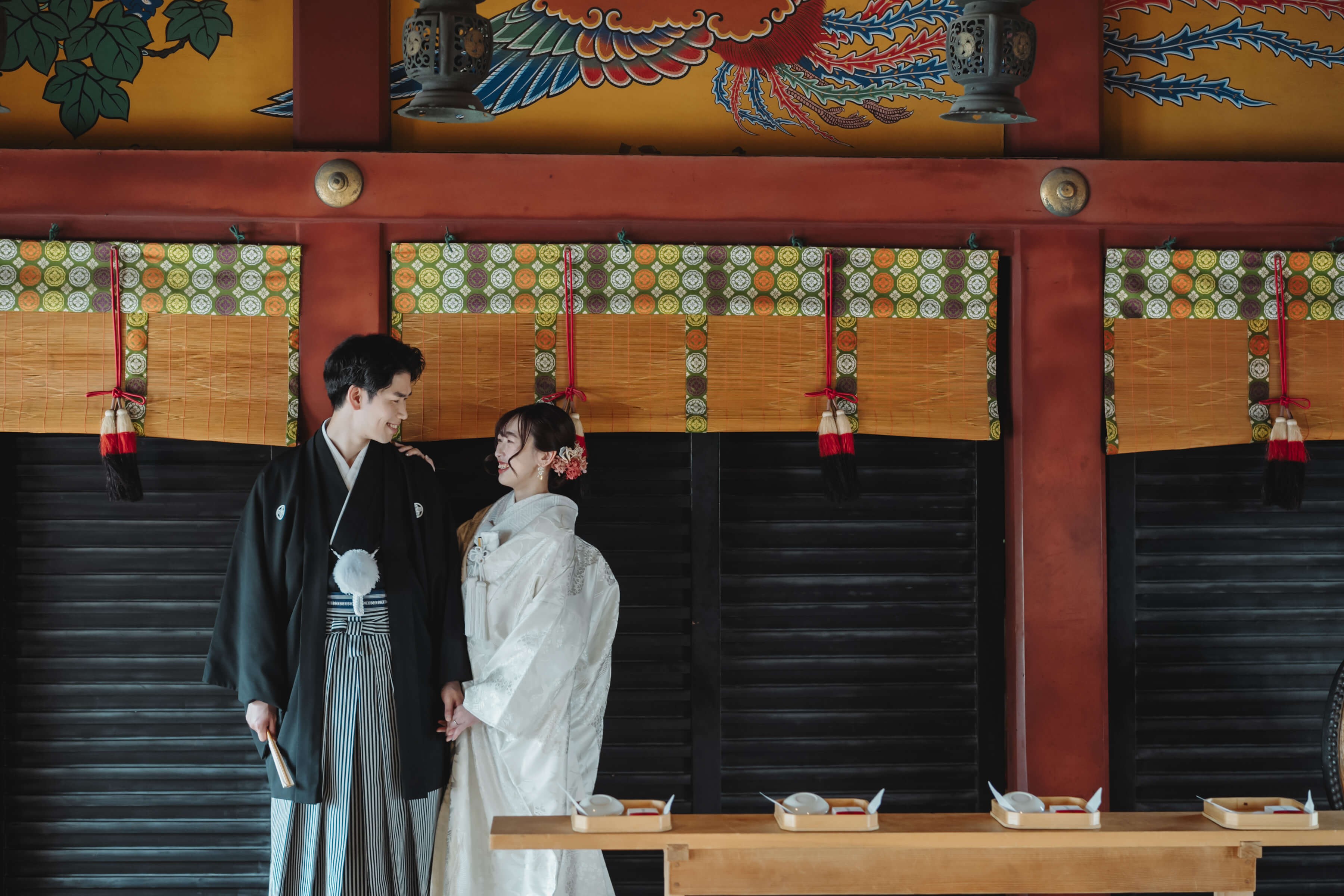浅草神社でご結婚式を挙げられた新郎新婦様
