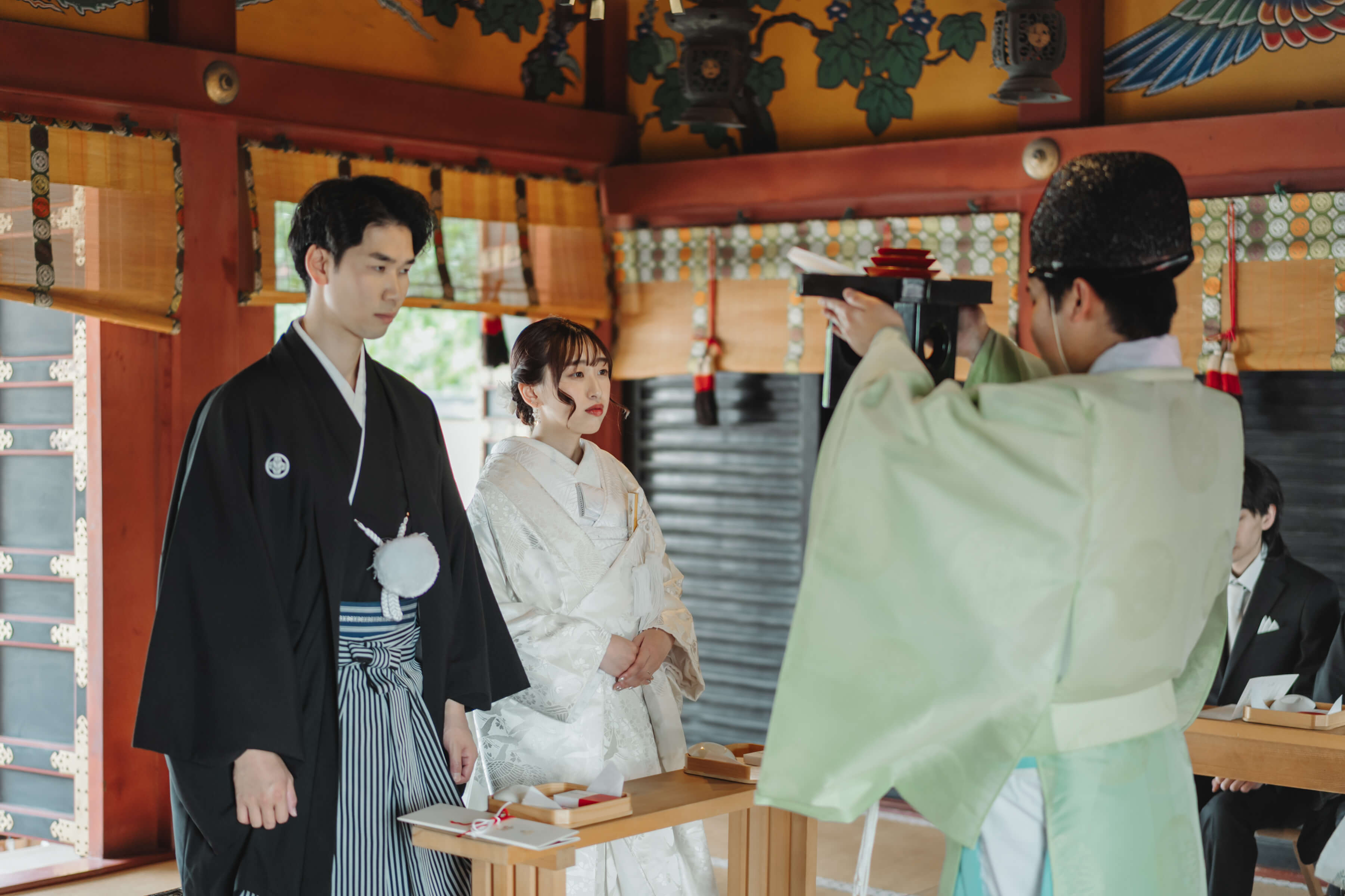 浅草神社でご結婚式を挙げられた新郎新婦様