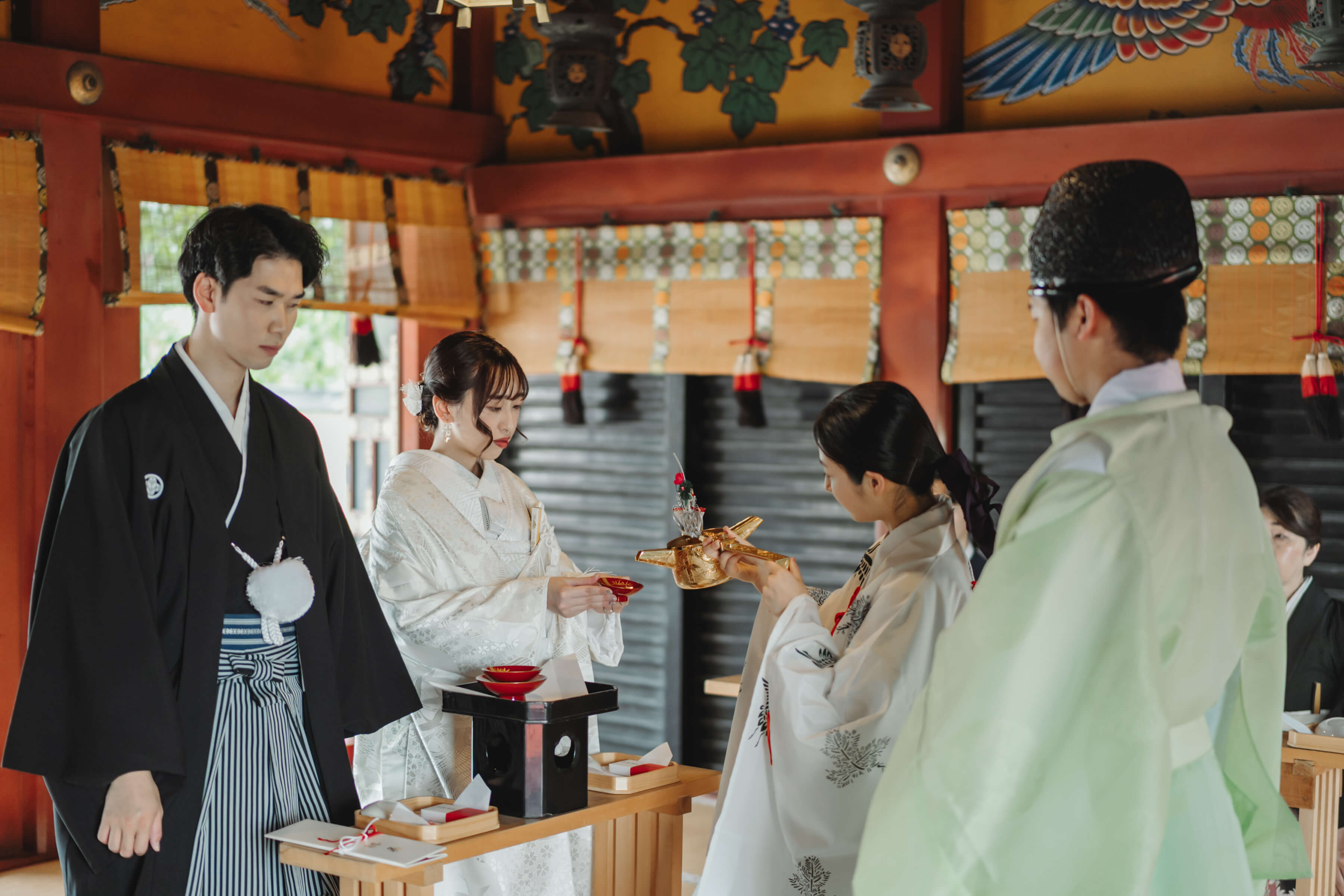 浅草神社でご結婚式を挙げられた新郎新婦様