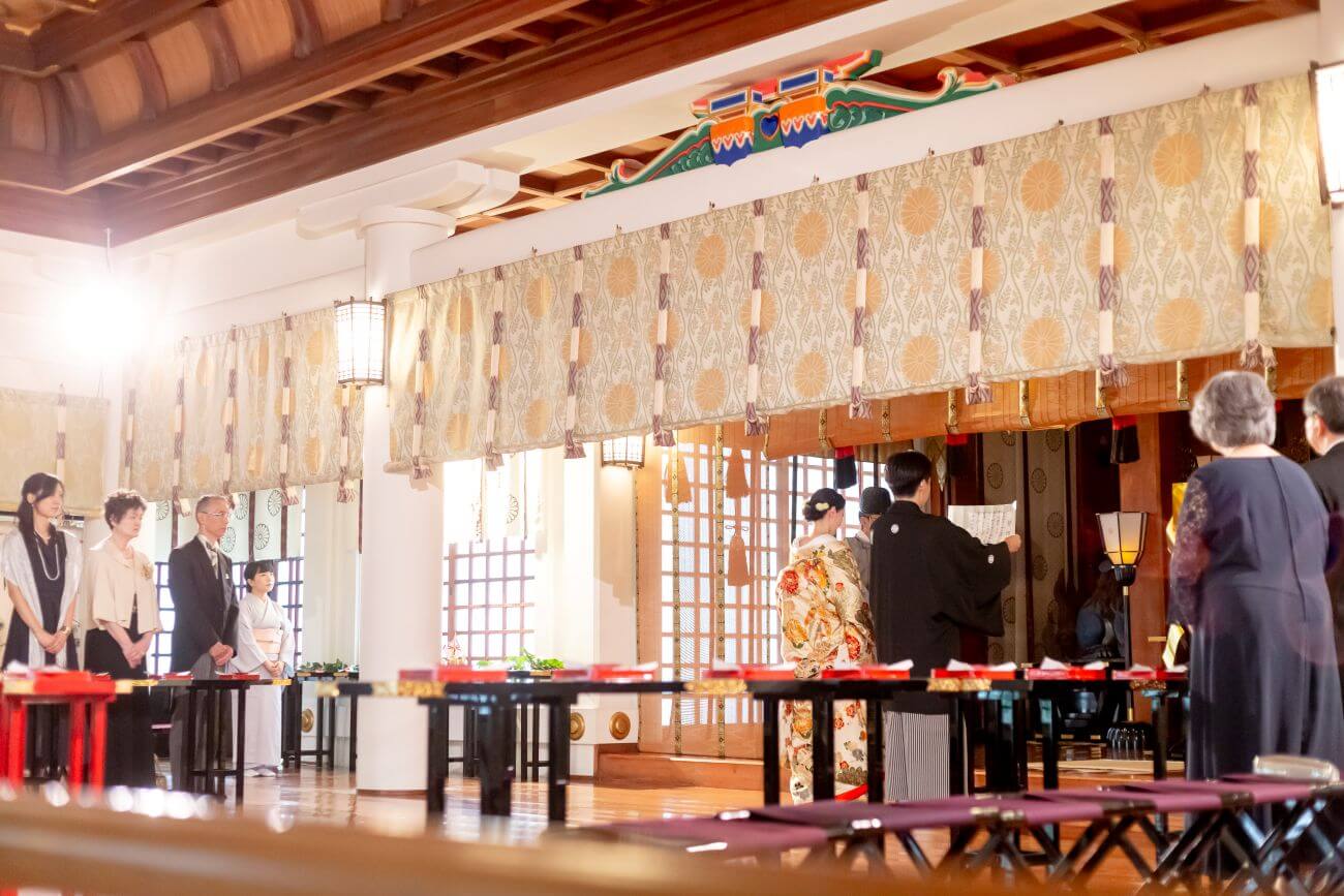 日枝神社で挙げられたお客様の結婚式写真