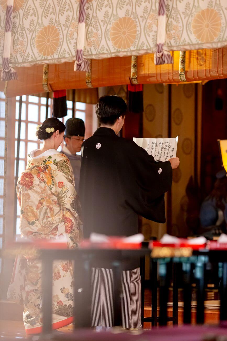 日枝神社で挙げられたお客様の結婚式写真
