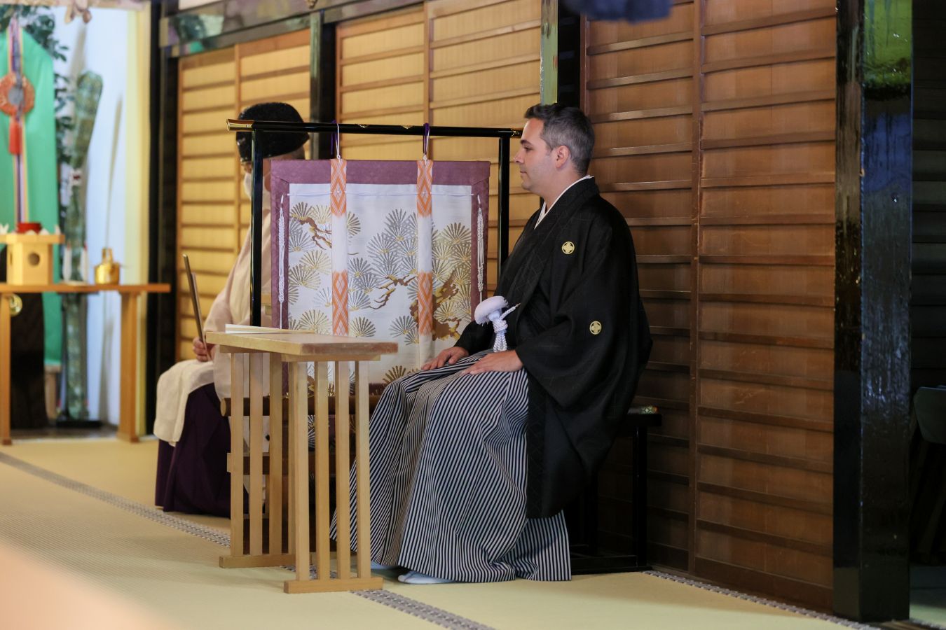 代々木八幡宮で挙げられた新郎新婦様のお写真