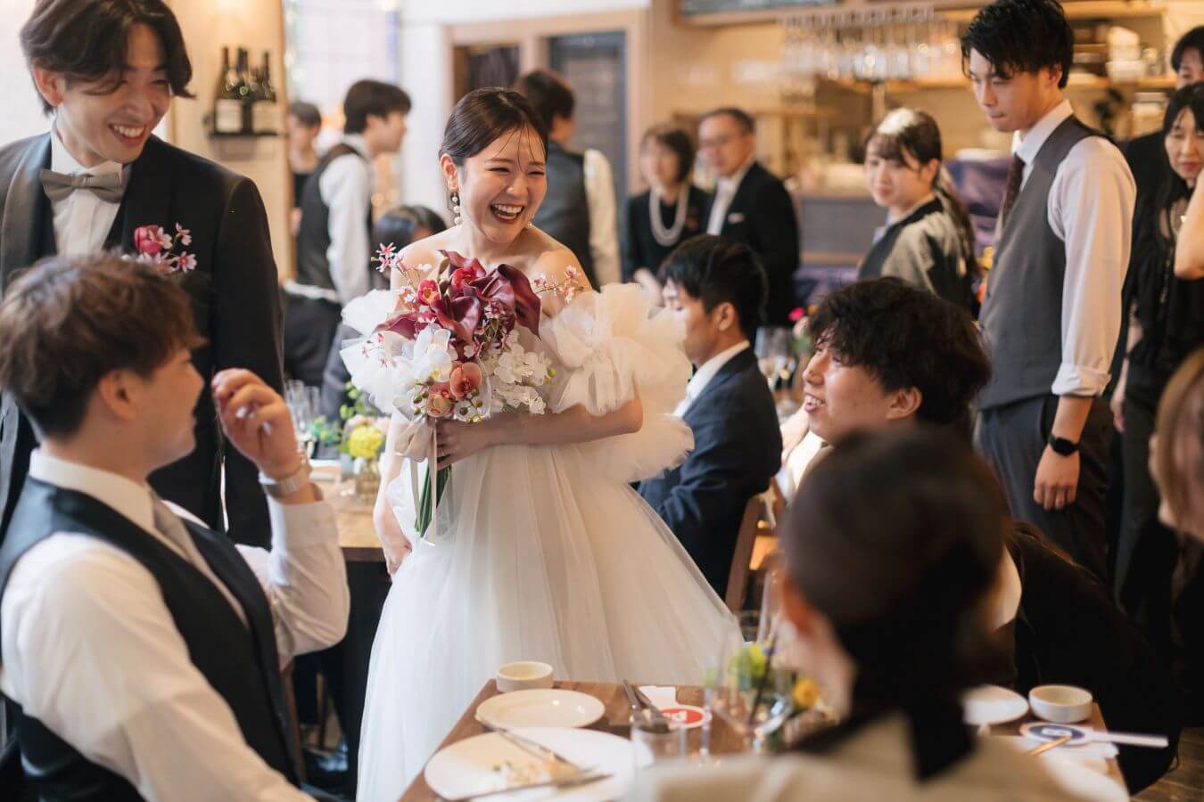 ビストロ ファヴォリで挙げられたお客様の結婚式写真