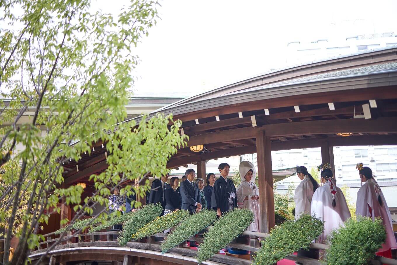 湯島天満宮で挙げられたお客様の結婚式写真