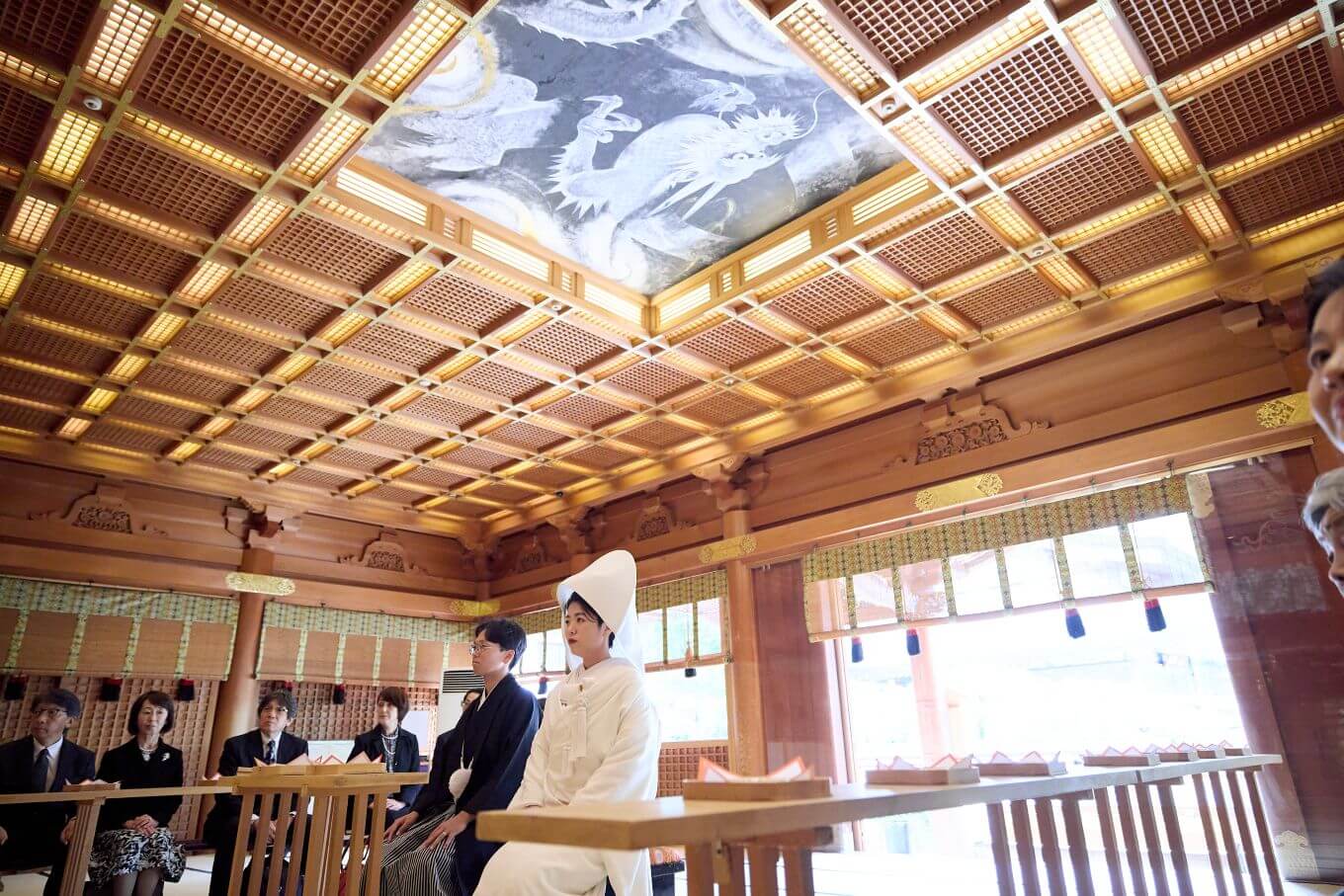 湯島天満宮で挙げられたお客様の結婚式写真