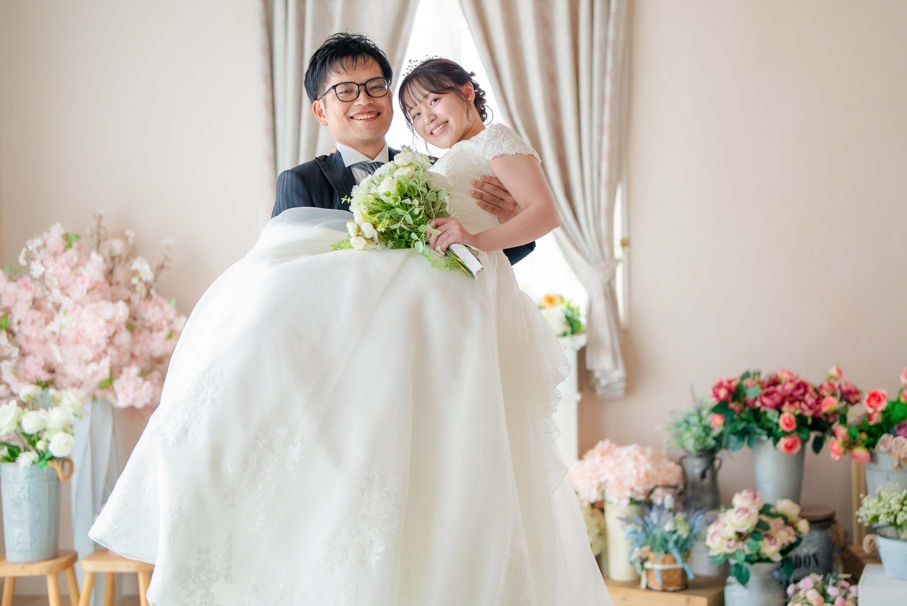 お姫様抱っこの写真