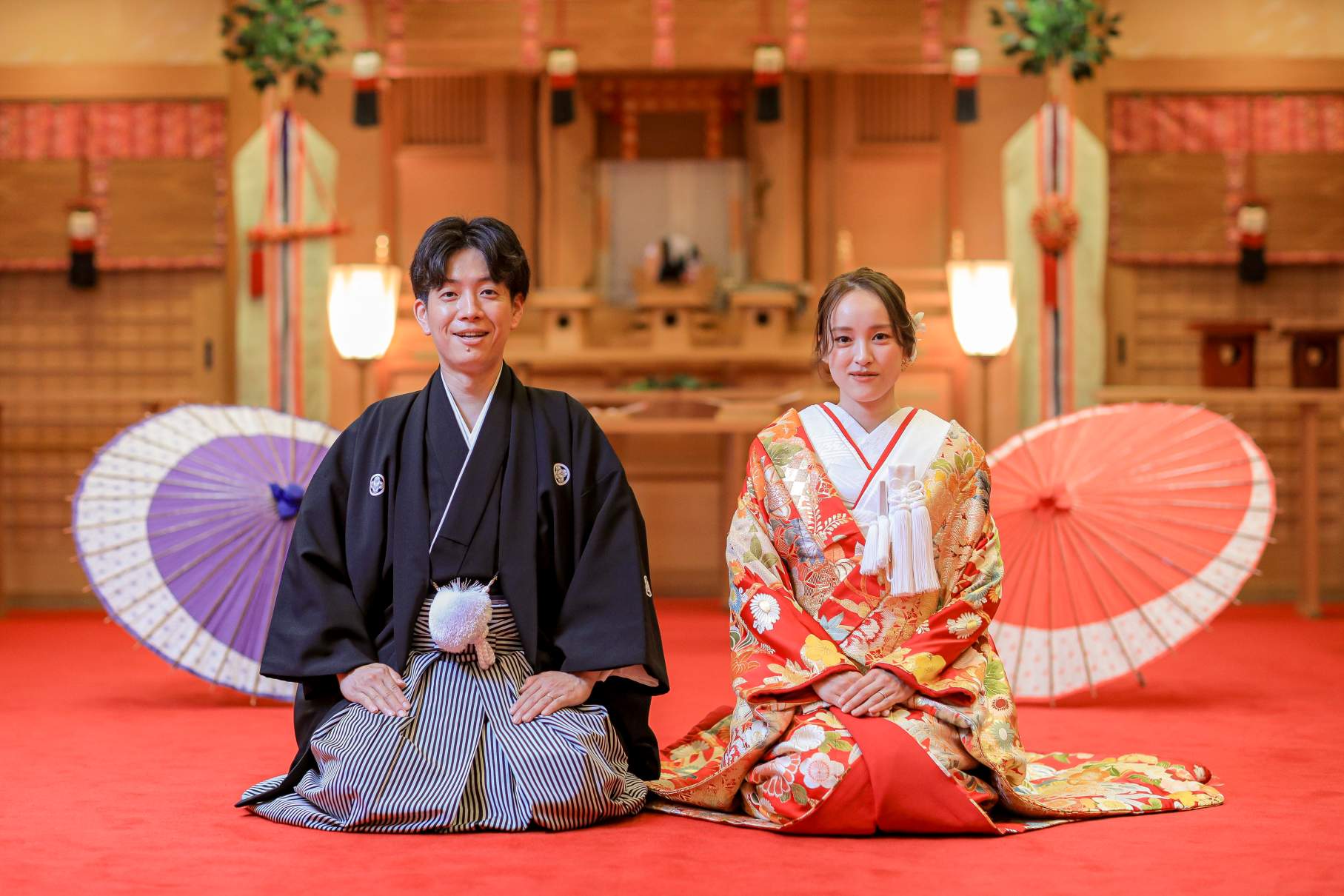 正座でご挨拶ショット